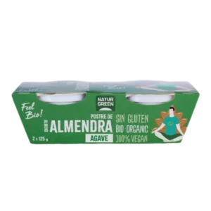 NaturGreen Postre Almond Agave Bio (2x125 g)