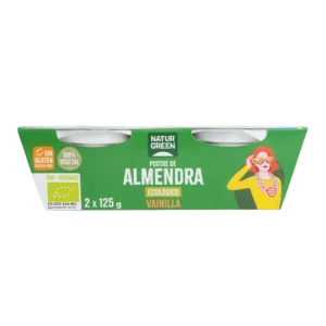 NaturGreen Postre Almond Vainilla Bio (2x125 g)