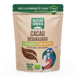NaturGreen Cacao desgrasado Bio 225 g