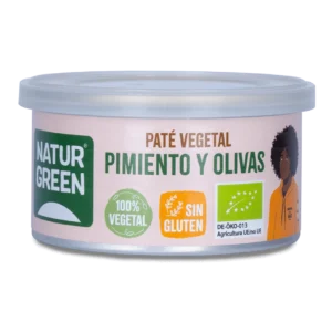 NaturGreen Paté Pepper/Pimiento Olives/Olivas Bio 125 g