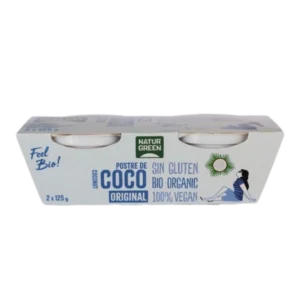 NaturGreen Postre Coco Original Bio (2x125) g