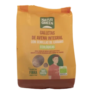 NaturGreen Galleta de Avena Integral con Cáñamo Bio 140 g