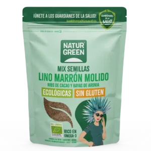 NaturGreen Semillas de lino, nibs cacao y aronia Bio 150 g