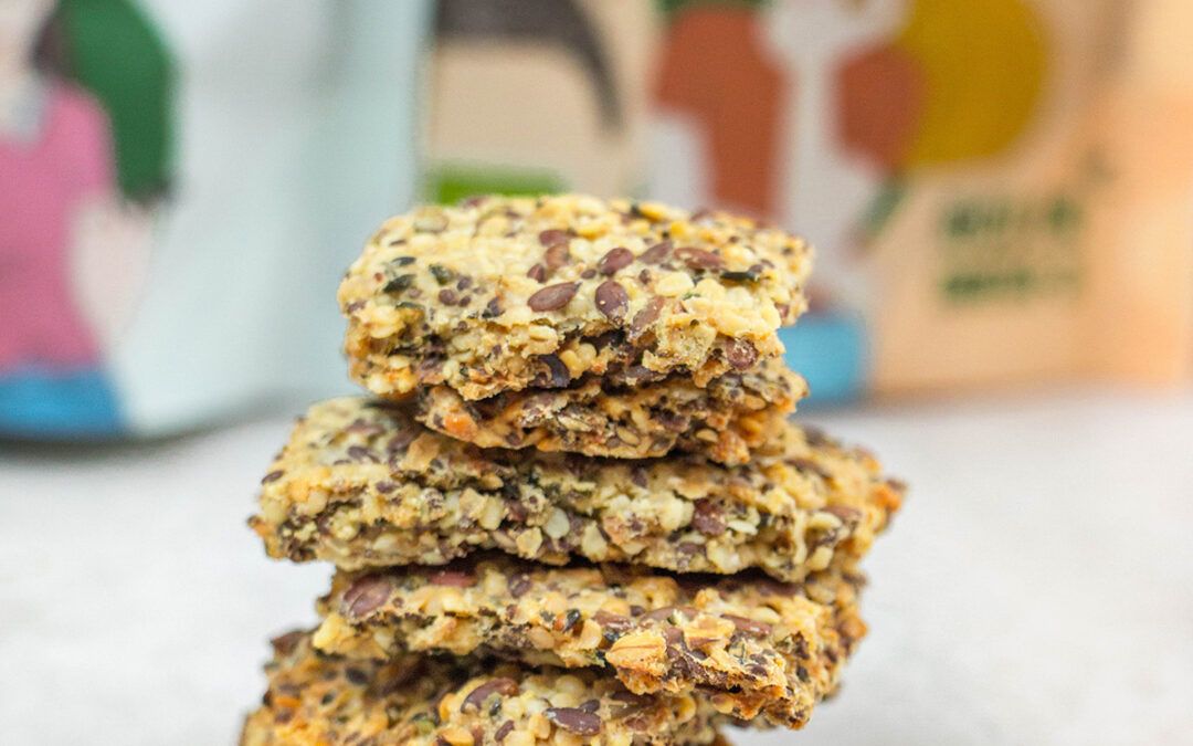 Crackers de semillas de chía, cáñamo y lino – receta de @4enlacocina