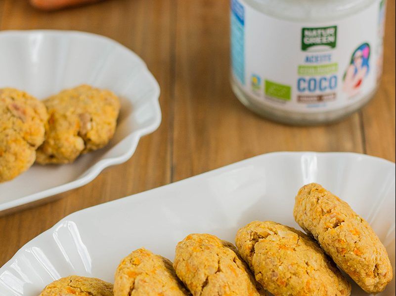 Galletas carrot cake con aceite de coco