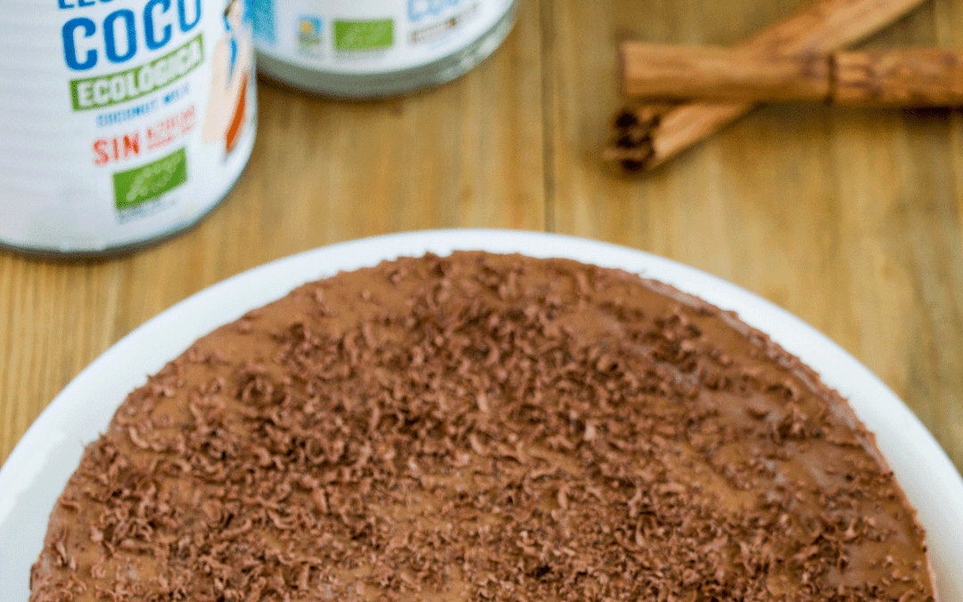 Tarta de mango y chocolate con Leche de Coco – receta de @4enlacocina