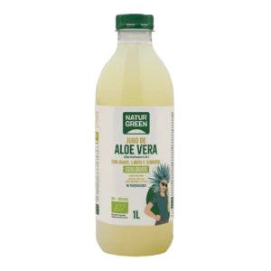 NaturGreen Jugo de Aloe Vera Agave Limon Jengibre Bio 1 L