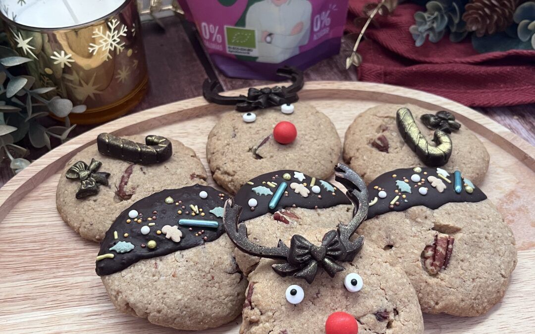 Cookies navideñas sin azúcar estilo New York (sin gluten y sin lactosa)
